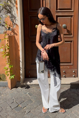 Heirloom Lace Asymmetrical Camisole Top | Anthropologie (US)
