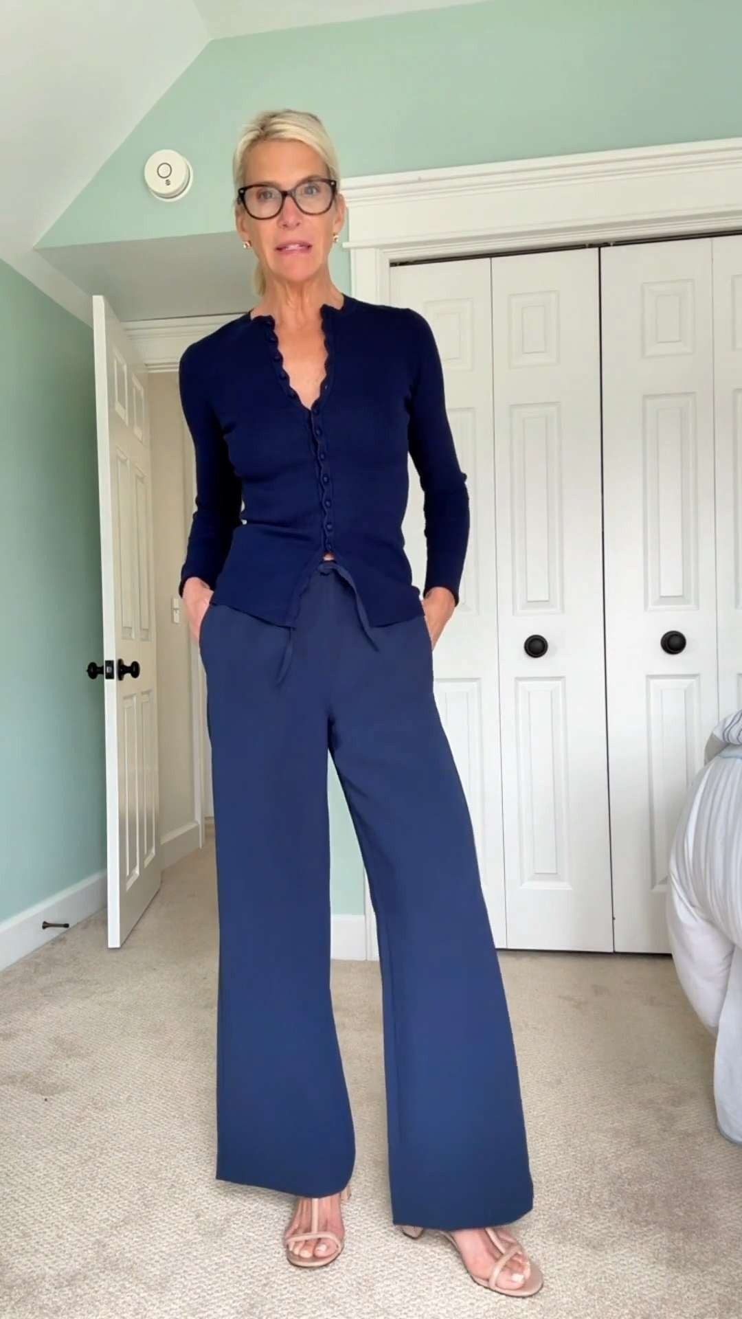 Chic Drawstring Wide Leg Pants Outfit 

 #LTKootd #LTKSeasonal #LTKSaleAlert