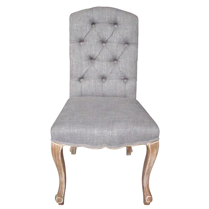 Aucoin Estelle Designer Upholstered Dining Chair Upholstery Color: Gray | Wayfair North America