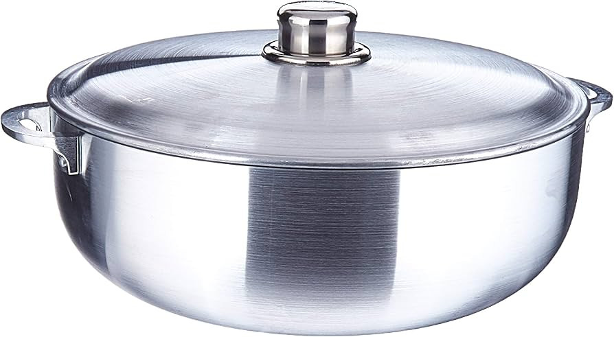 9999-11 Uniware Heave Duty Aluminum Calderon/Pot with Aluminum Lid Cover, Silver (10 Qt (9.5LT)) | Amazon (US)