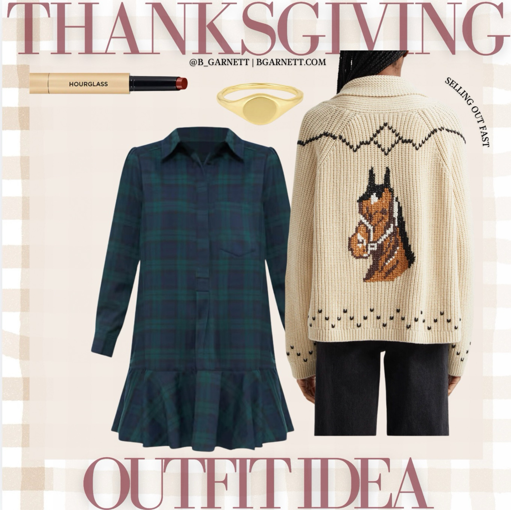 Thanksgiving or Friendsgiving outfit idea (hurry in this sweater-it is selling out everywhere!) 

Fall outfit | Thanksgiving outfit | Friendsgiving outfit | family photo outfit | tartan dress | Tuckernuck 

#LTKSeasonal #LTKStyleTip #LTKHoliday