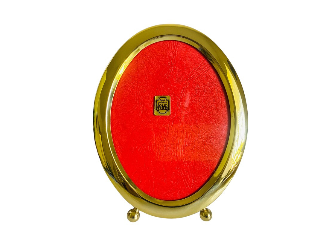 1980s Solid Brass Oval Frame Suitable for 5 X 7 Photo-please Read Description for Dimensions - Et... | Etsy (US)