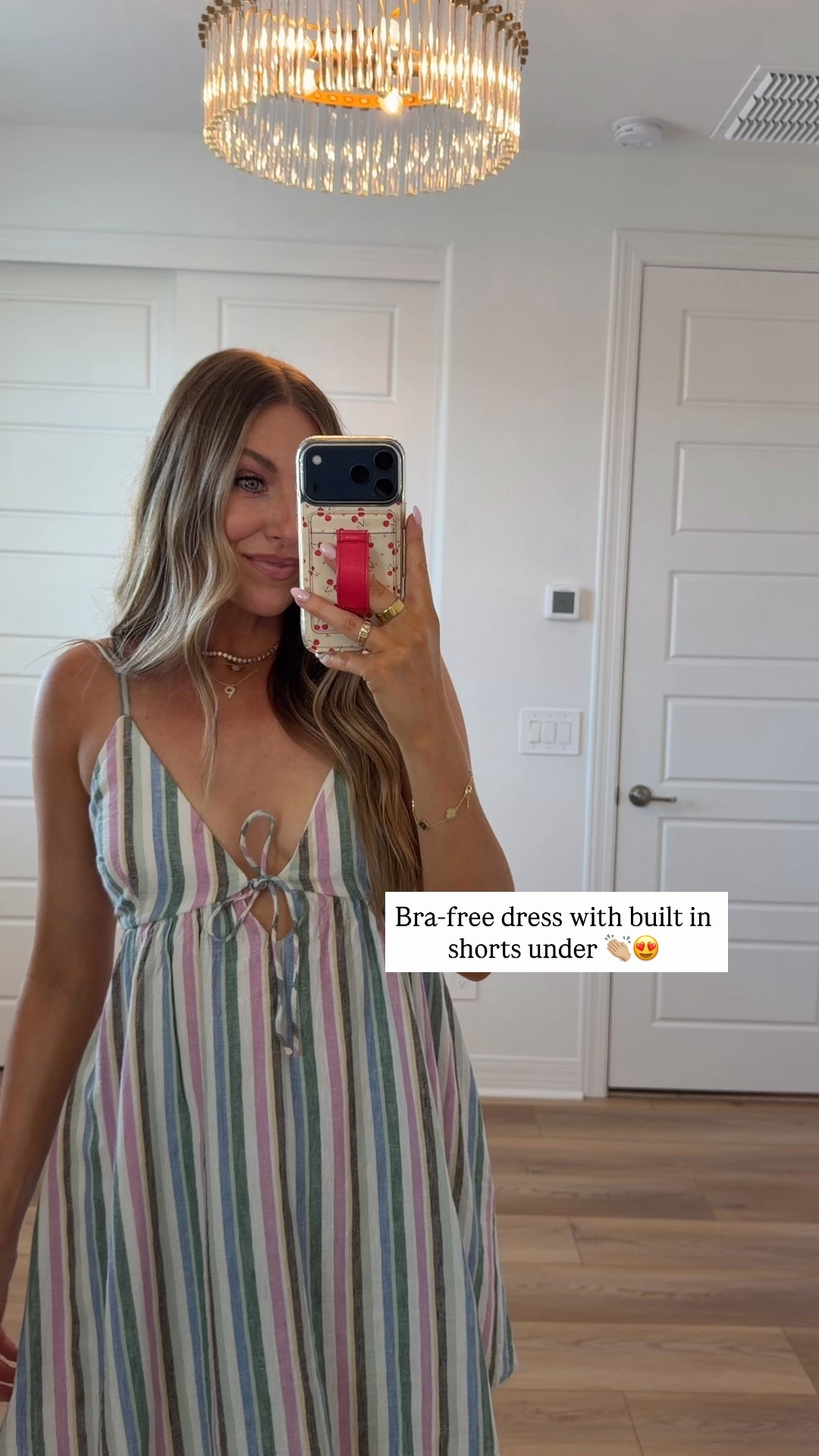 Love this bra-free mini dress @abercrombie !! On major sale! I’m wearing a small