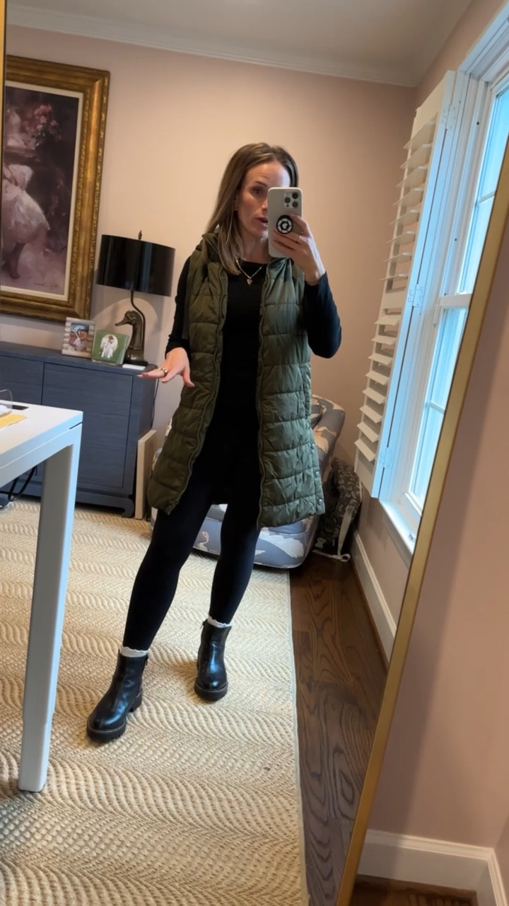 How to style leggings with Chelsea boots. 

#LTKFindsUnder50 #LTKSaleAlert