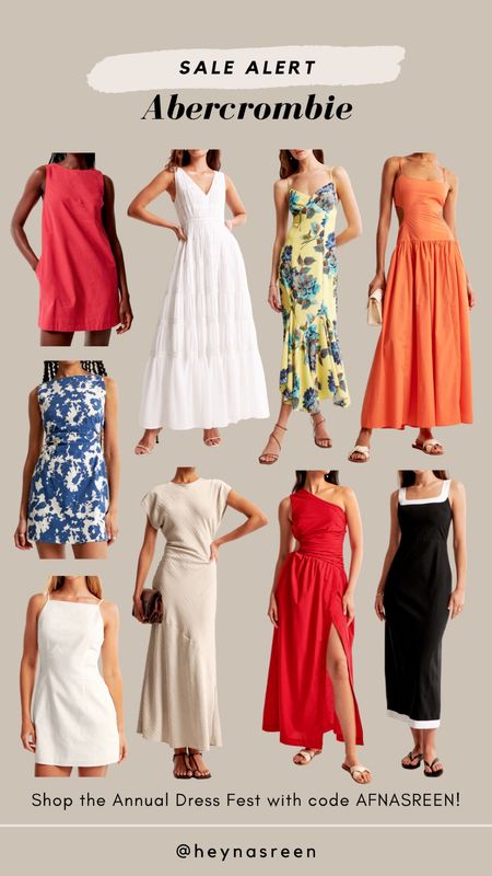 Sale alert! These summer dresses perfect for any occasion (wedding guest, baby shower, party) are on sale for Abercrombie’s Annual Dress Fest. Use my stackable code AFNASREEN!

#LTKStyleTip #LTKFindsUnder100 #LTKSaleAlert