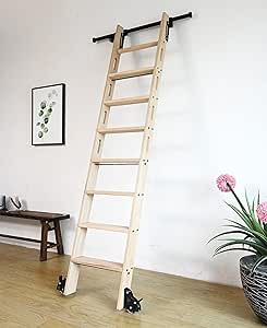 104RDHOUSE 13FT Hook on Sliding Library Ladder Hardware Kit,Telescoping Upper Hook,Bottom Brake R... | Amazon (US)