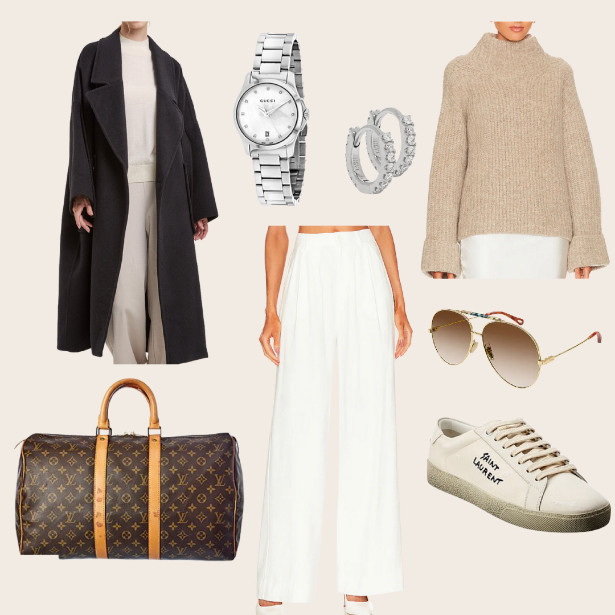 Fall/Winter Daytime or Travel Outfit featuring Louis Vuitton Keepall on Sale #Falltravel #Businesscasual #neutrals #louisvuittonkeepall

#LTKstyletip #LTKfit #LTKsalealert