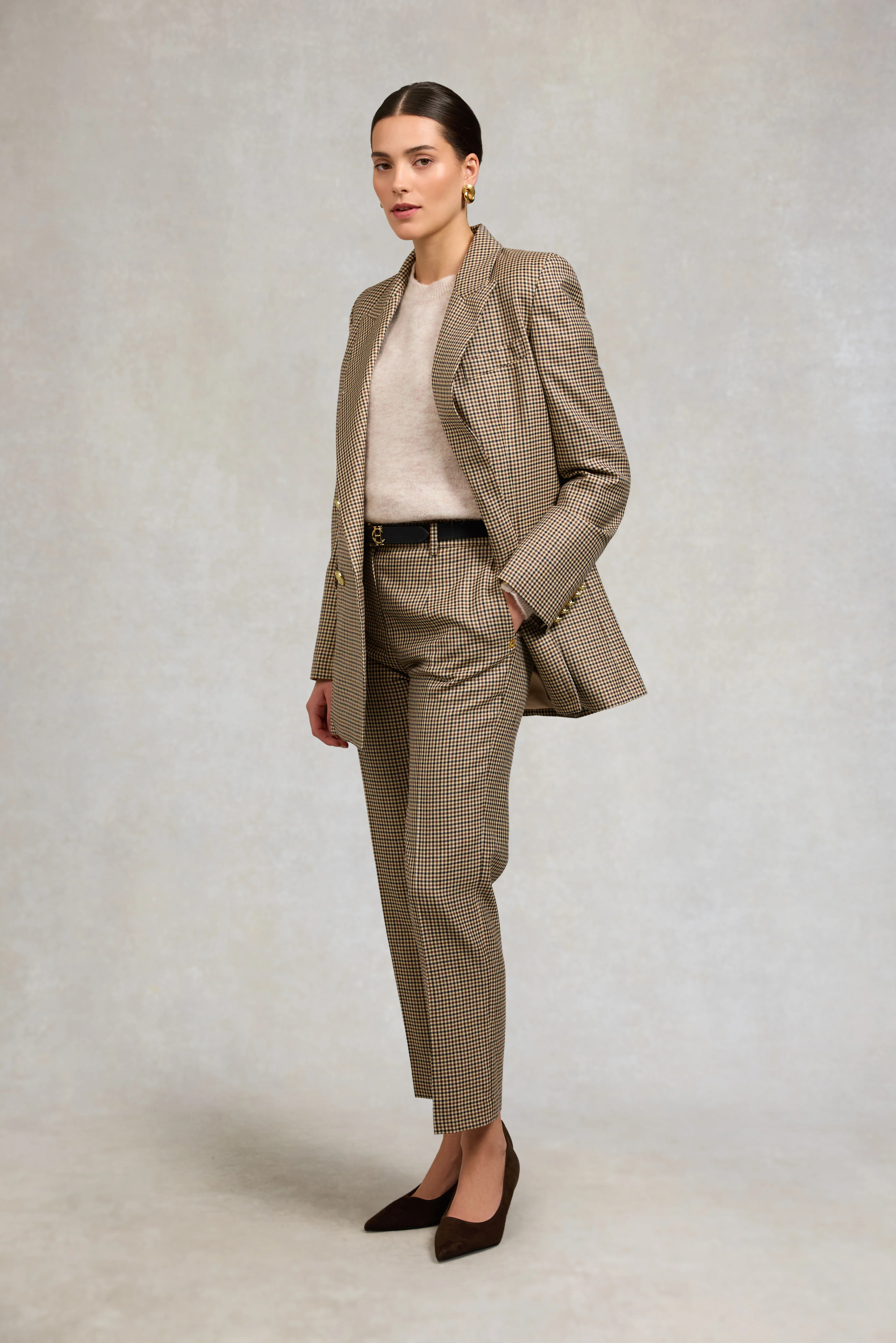 Belgravia Slim Trouser (Westminster Tweed) | Holland Cooper