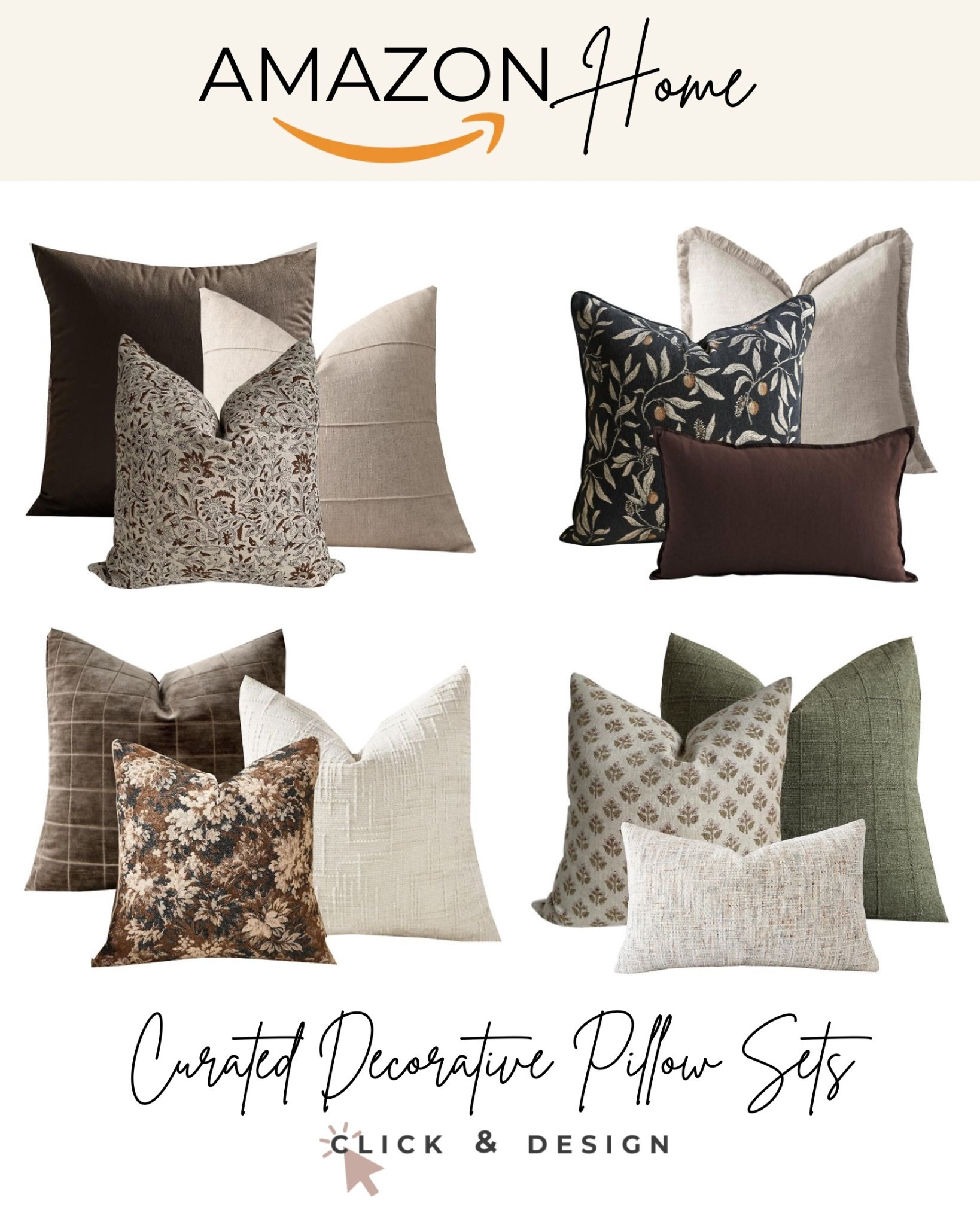 Pulling together decorative pillow sets can be a challenge (and expensive). So we pulled our favorite Amazon decorative pillow covers together for you and created sets to make your life easier! 

#LTKFindsUnder100 #LTKHome #LTKHoliday