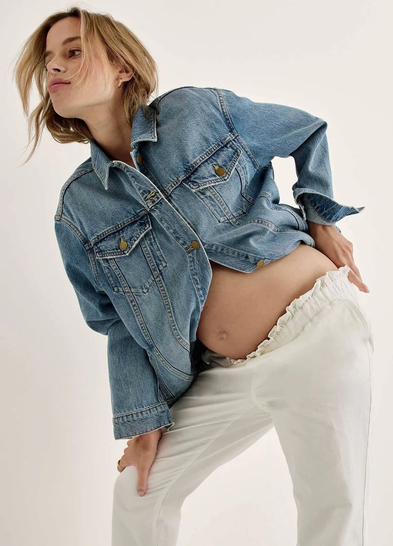 The Classic Maternity Jean Jacket | Hatch Collection