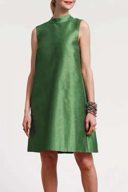 Frances Valentine Diplomat Mini Dress Sleeveless in Green at Nordstrom, Size X-Small | Nordstrom