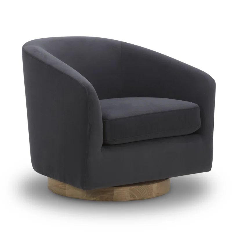 Bennett Upholstered Swivel Barrel Chair | Wayfair North America