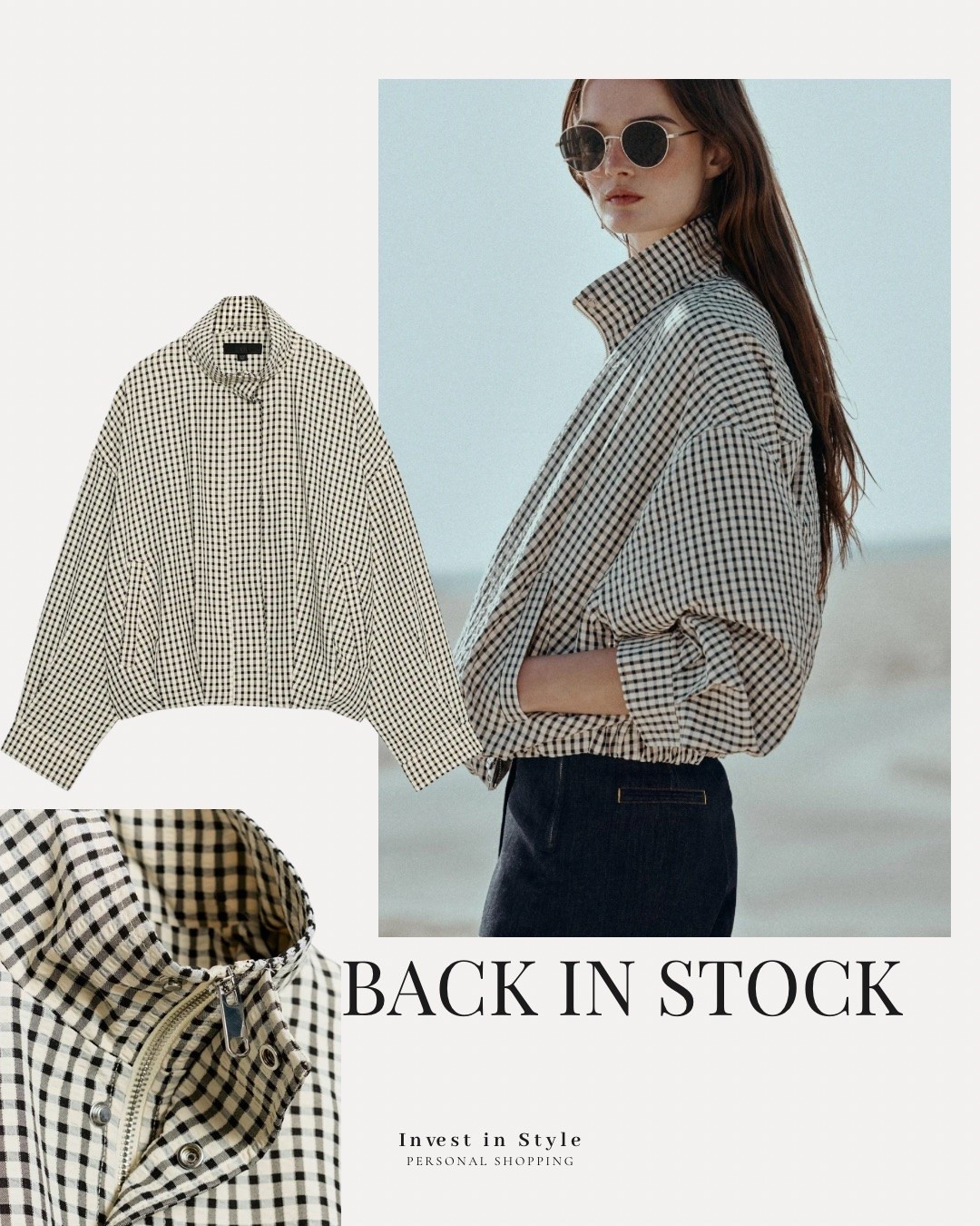 That Zara check jacket is back in stock . 
Textured , lightweight and £36 
I wear a large and it’s a relaxed fit 

@Zara

#LTKsummer #LTKstyletip #LTKtravel