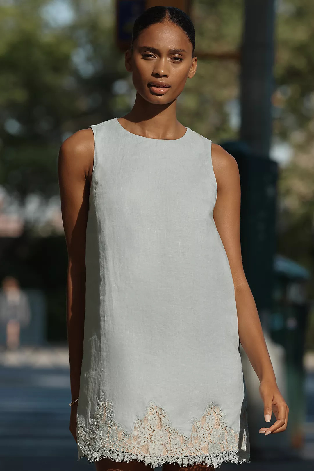 Reformation Jessalyn Linen Shift Dress | Anthropologie (US)
