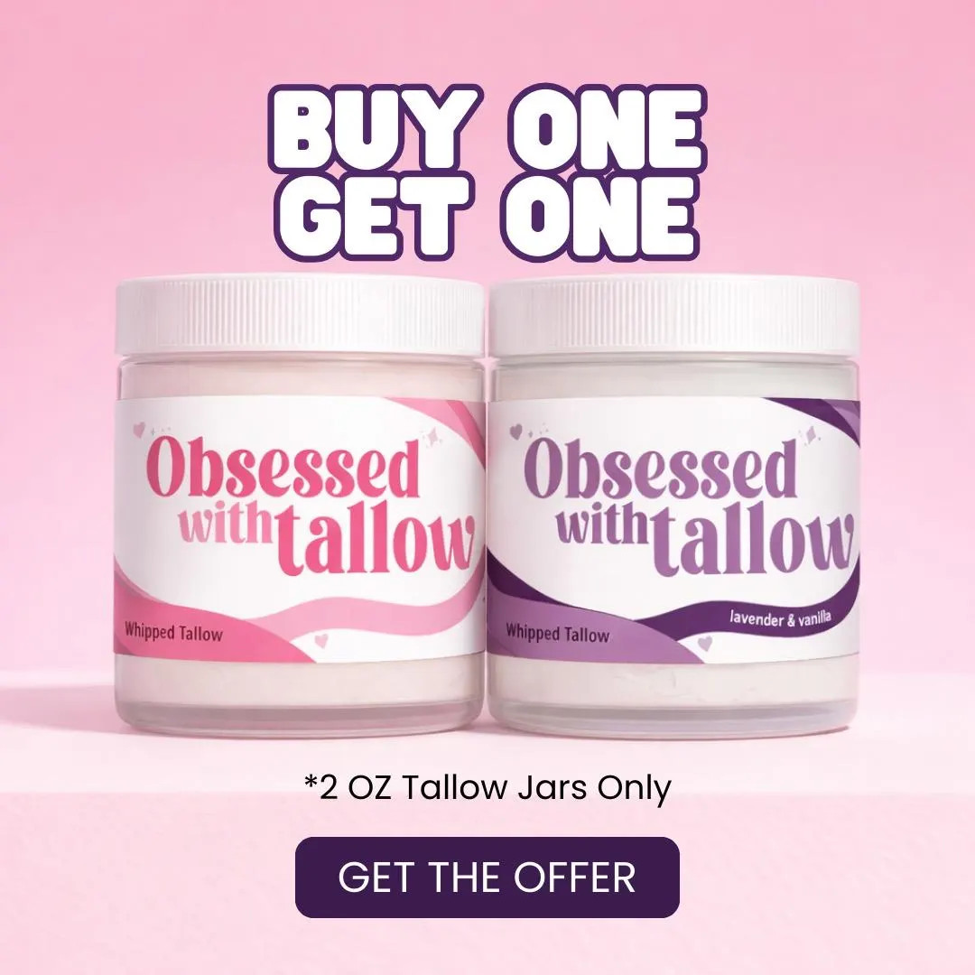 BOGO Whipped Tallow Face & Body Cream, Natural Moisturizer, 2 Oz Jars - Etsy | Etsy (US)