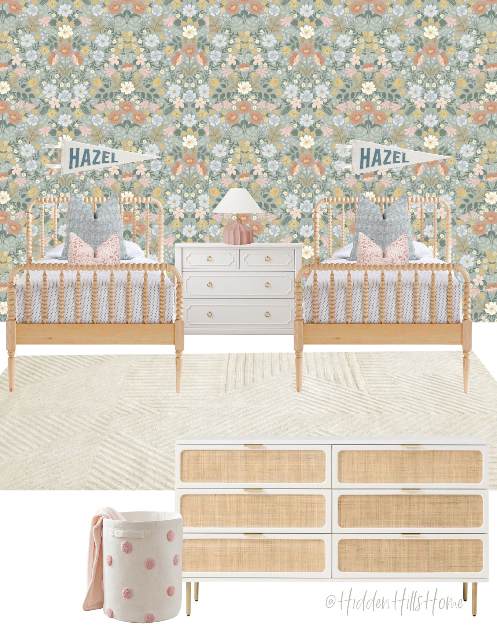 Shared girls bedroom decor for sisters, cute girls room decor ideas, girls bedroom mood board, girls room inspiration #girlsbedroom

#LTKHome #LTKSaleAlert #LTKKids