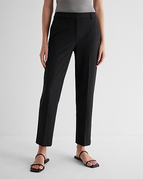 Editor Mid Rise Straight Ankle Pant | Express