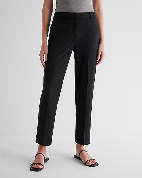 Editor Mid Rise Straight Ankle Pant | Express