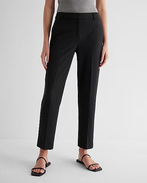 Editor Mid Rise Straight Ankle Pant | Express (Pmt Risk)