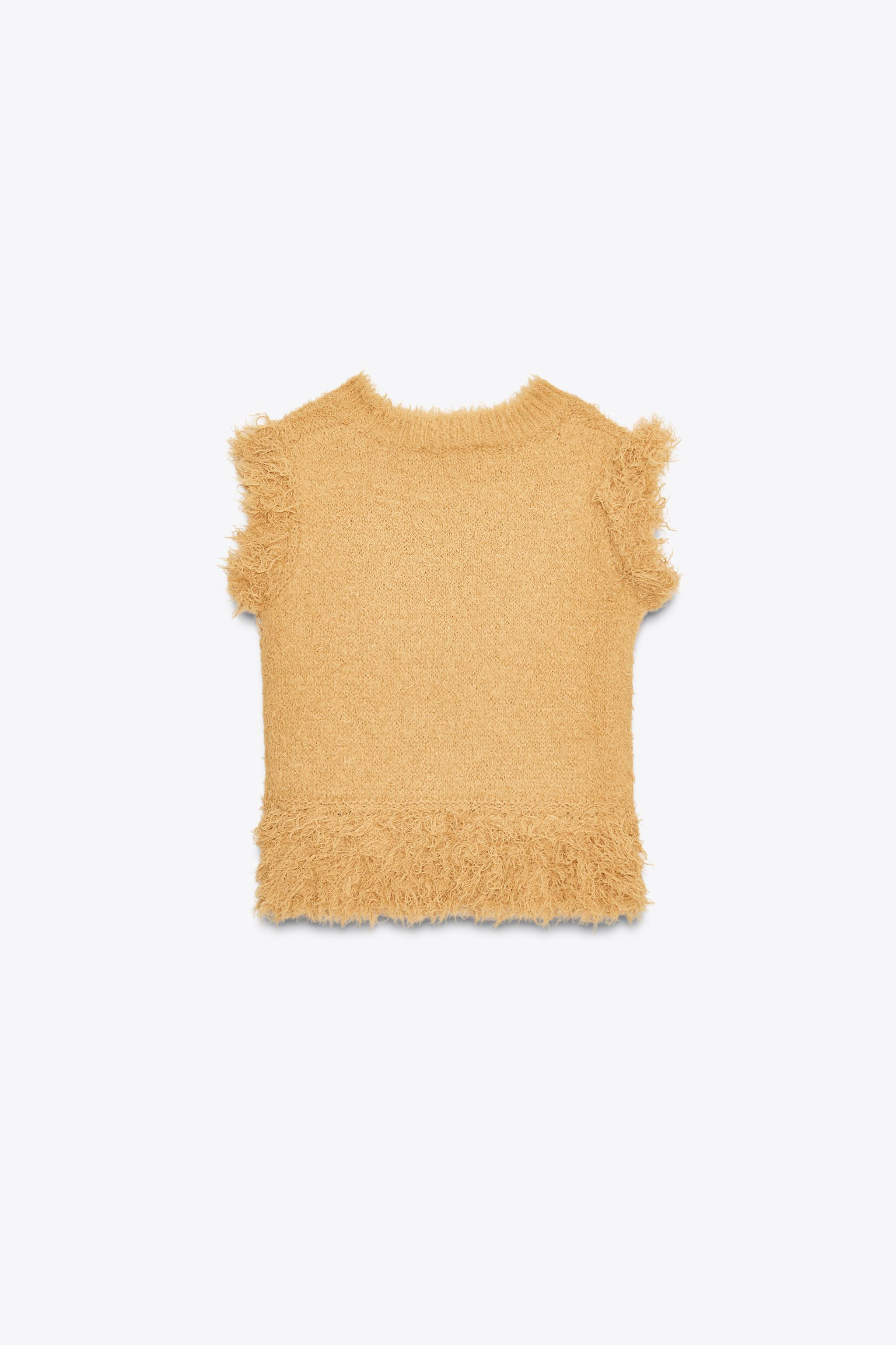 FAUX FUR KNIT TOP | Zara US
