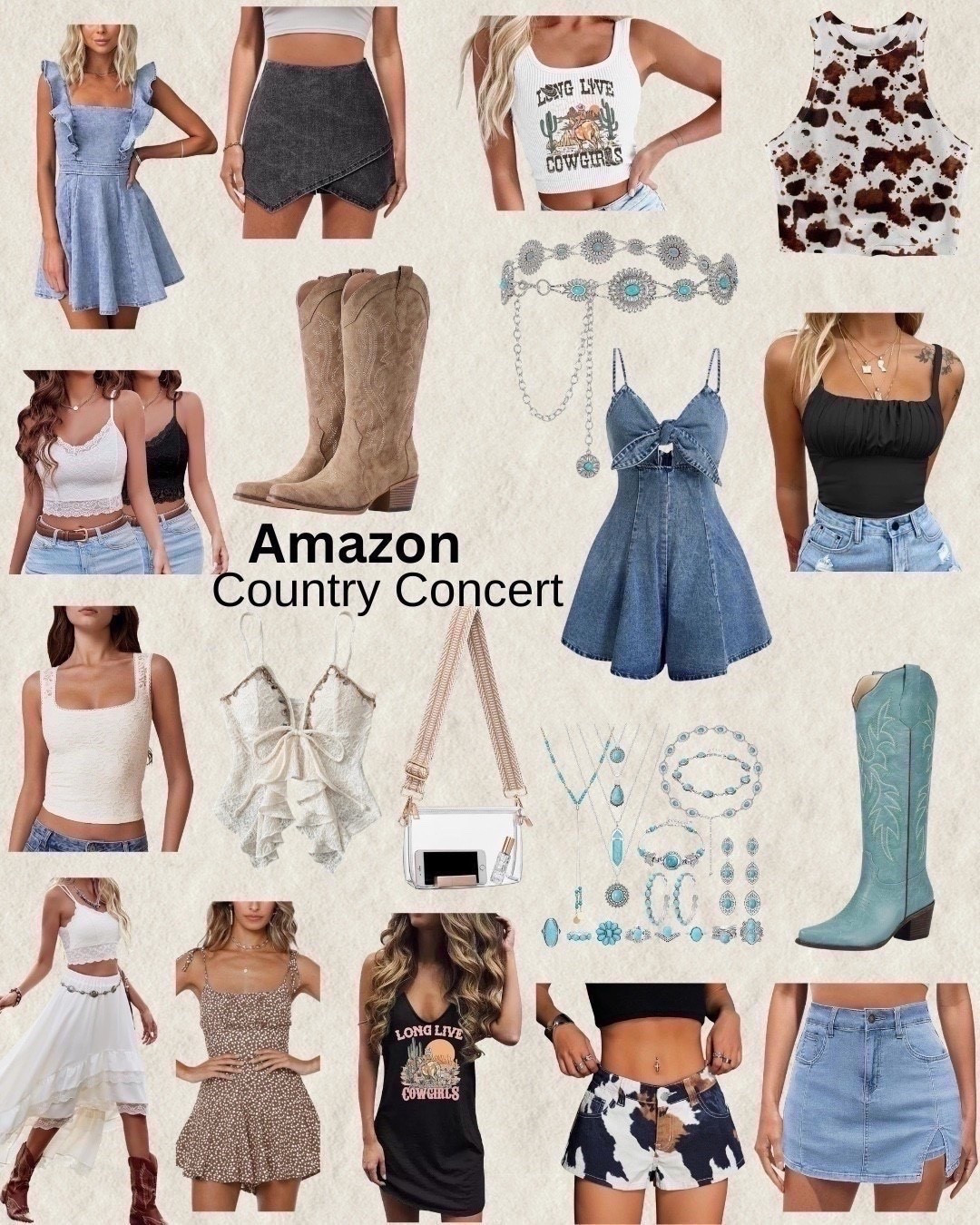 Amazon country concert outfits. Country style. Country outfit. Western outfit. Western style. Cowboy boots. Country dress. Cowboy style. Nashville outfit. Summer concert. Western outfit. Spring concert outfit. Summer country concert outfit . Cow print. Animal print

#LTKSeasonal #LTKootd #LTKTravel