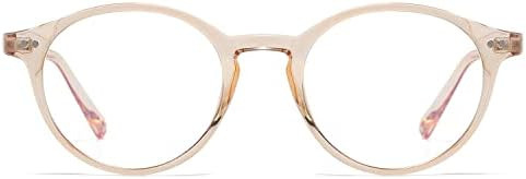 HJSTES Vintage Blue Light Glasses for Women Men Round Bluelight Blocking Glasses Thick TR90 Frame... | Amazon (US)