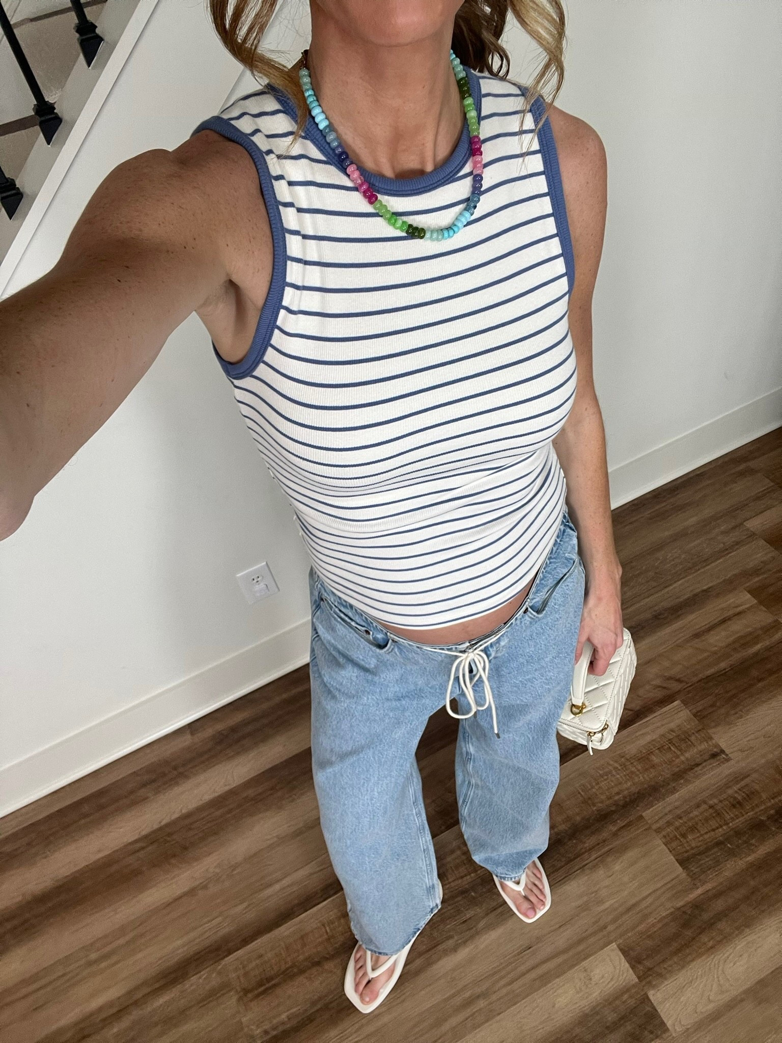 Absolutely loving Abercrombie’s bra-free tops!  This striped one is so good - comfy, flattering and perfect for spring and summer!! 

#LTKdayinmylife #LTKBump #LTKootd