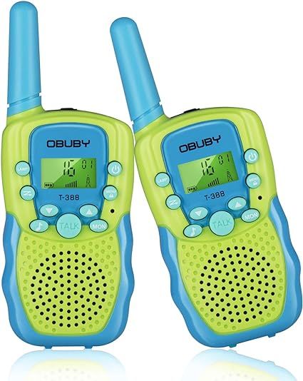 Walkie Talkies for Kids, 22 Channels 2 Way Radio Kid Toy Gift 3 KMs Long Range with Backlit LCD F... | Amazon (US)