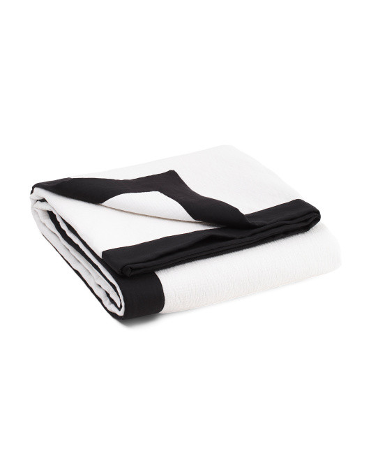 Mini Channel Linen Blend Quilt | TJ Maxx