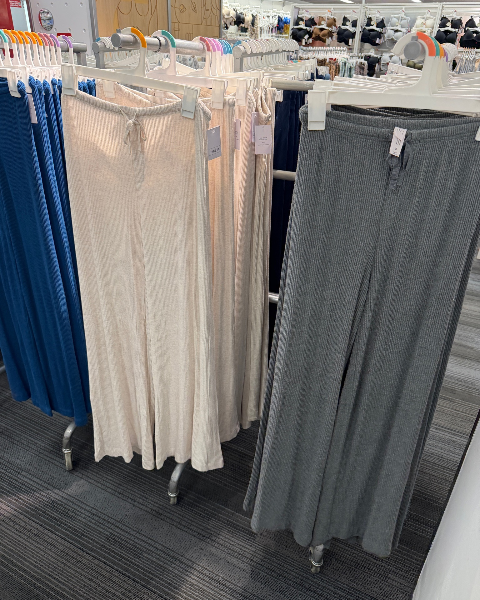 These ribbed wide leg pants are incredibly soft and cozy! $25 at target!
