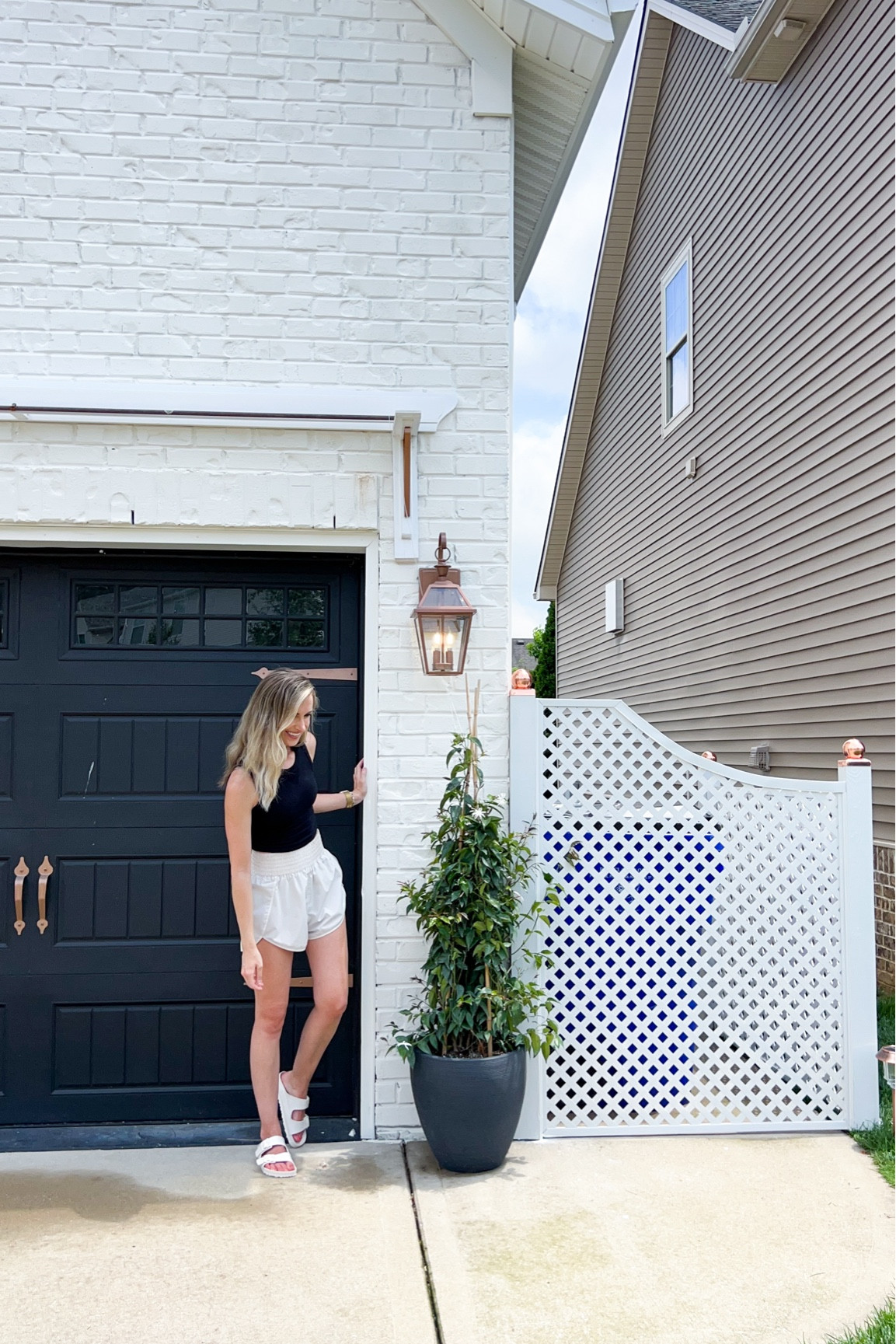 Everything I used to build this trash can screen + these gorgeous post caps!! ✨ 

Color: Yarn by Magnolia 

#LTKStyleTip #LTKHome #LTKFindsUnder50