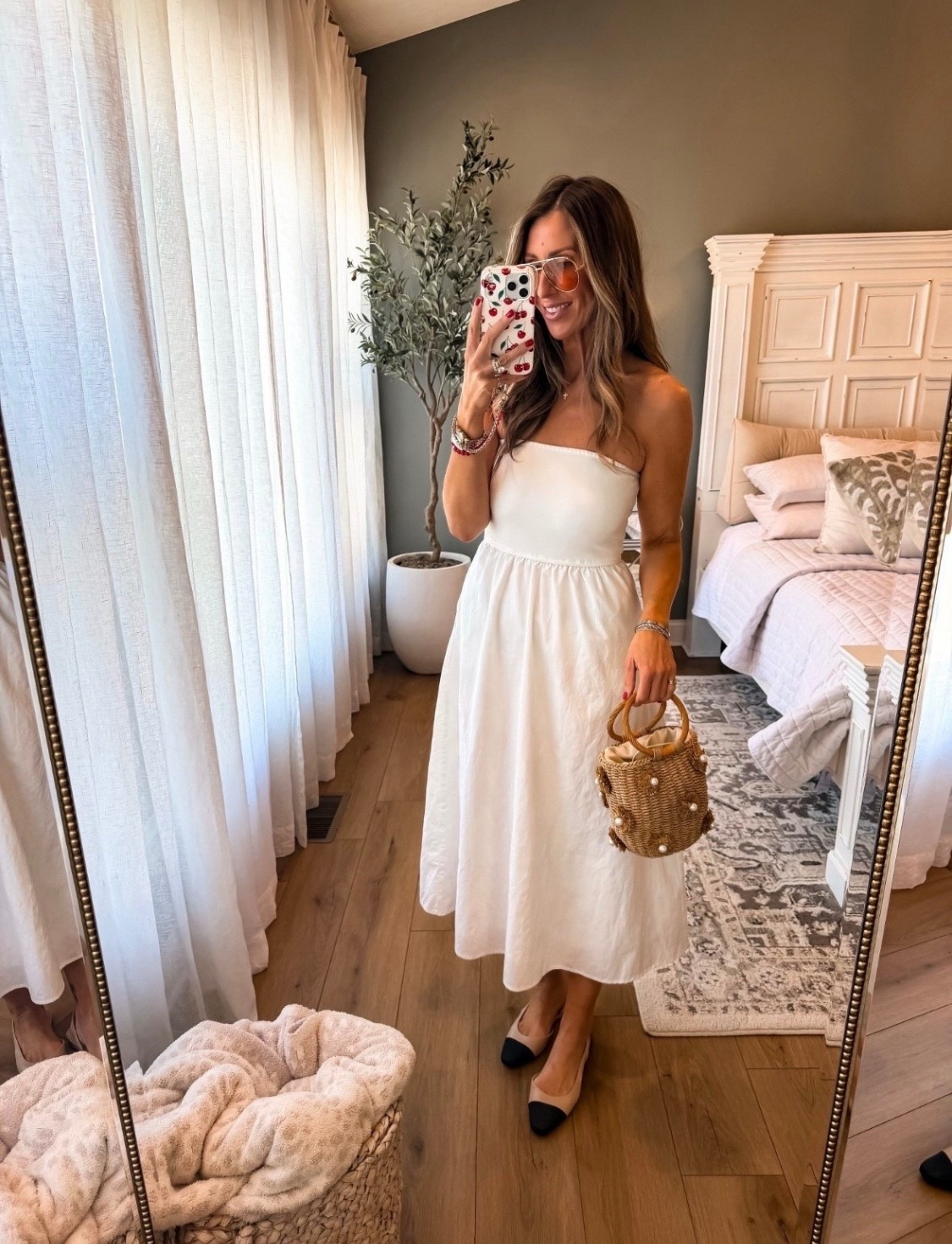 The prettiest effortless dress for spring and summer, light, airy, and so easy to throw on and go. Dressed it up a bit with classic flats and a woven bag.

white dress, summer dress, effortless style, feminine outfit, vacation style, resort wear, classic chic, warm weather outfit, easy outfits, themominstyle

#LTKSeasonal #LTKTravel #LTKootd