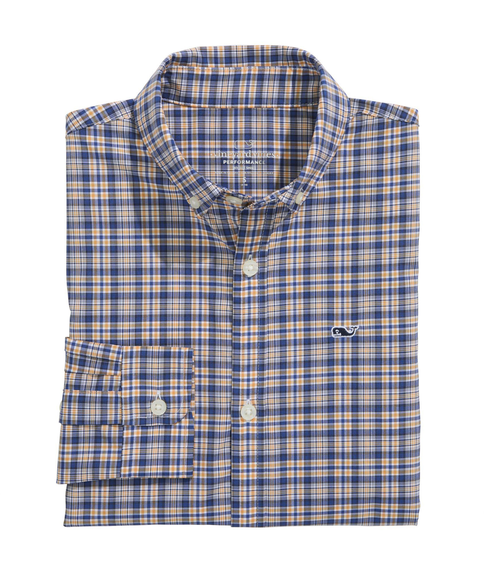 OUTLET Boys' Performance Nylon Plaid Shirt | vineyard vines