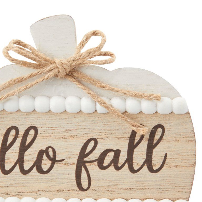 Way To Celebrate Harvest Wooden Pumpkin Decor | Walmart (US)