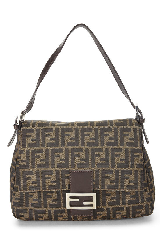 Fendi Brown Zucca Canvas Mama QBB0M73J0B101 | WGACA | What Goes Around Comes Around