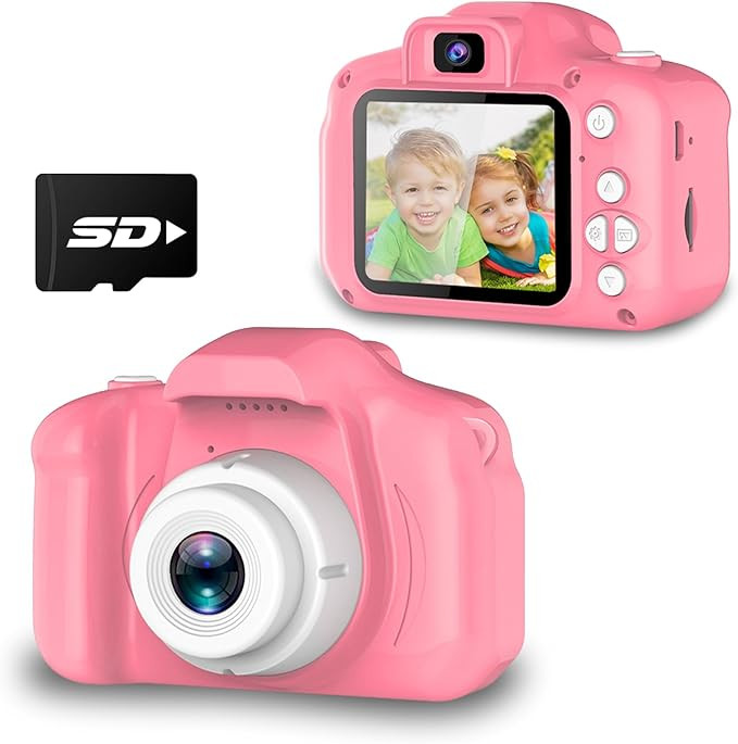 Upgrade Kids Selfie Camera, Christmas Birthday Gifts for Girls Age 3-9, HD Digital Video Cameras ... | Amazon (US)