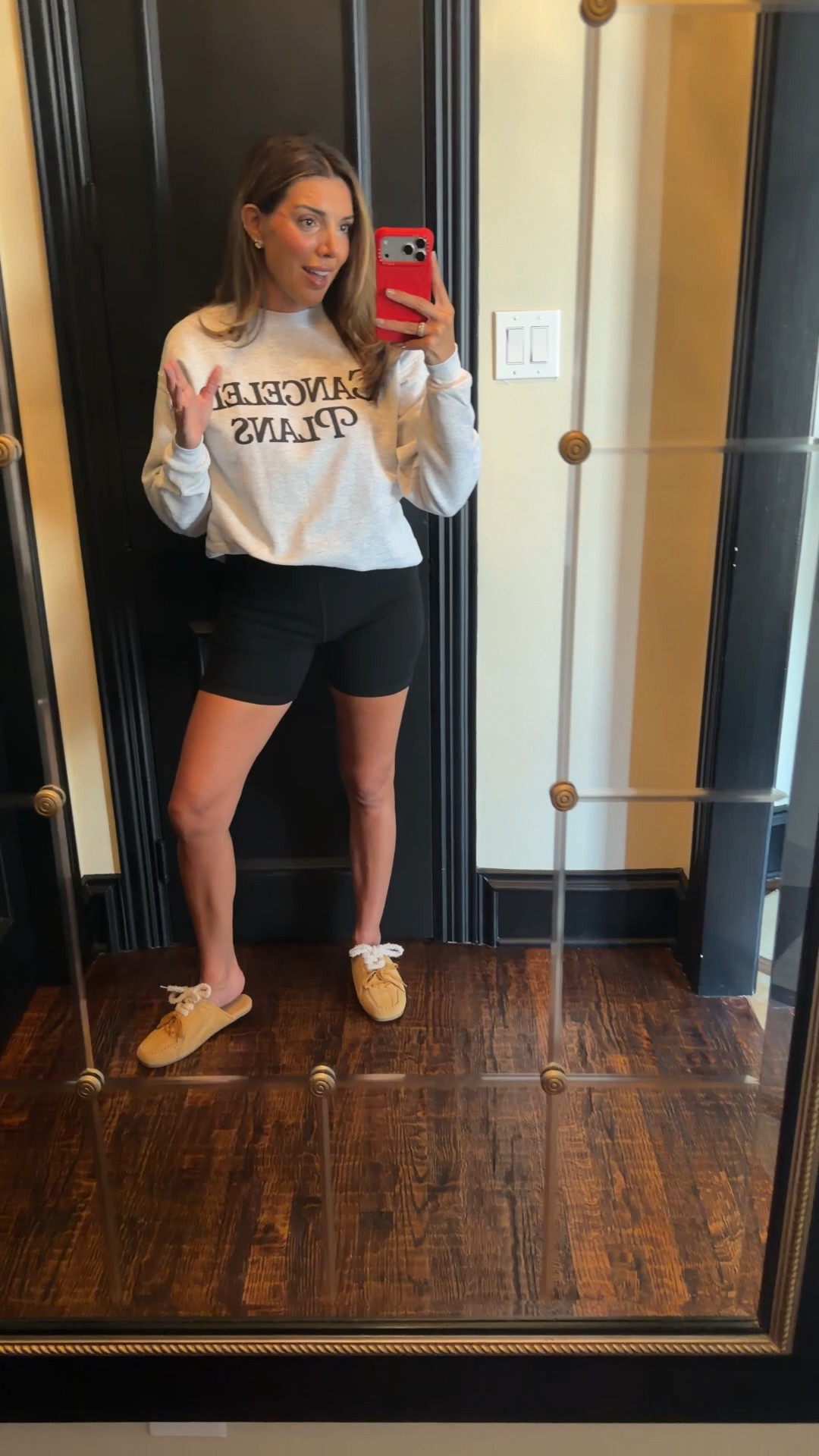 fall cozies = absolutely necessary! especially when you find a sweatshirt that says CANCELED PLANS🤣🤣 my favorite type of plans. I’d def recommend sizing up for an oversized look!

sweatshirt: small
biker shorts: medium

you can use my @VICI code for 40% off + free shipping on orders of $150+ 
code: MORGANH40


#vicipartner

#LTKootd #LTKdayinmylife