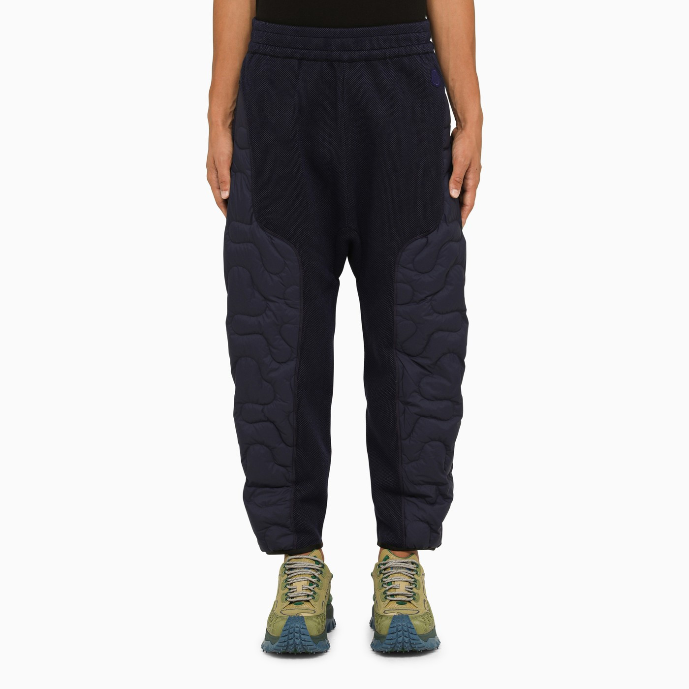 Blue quilted jogging trousers | The Double F
