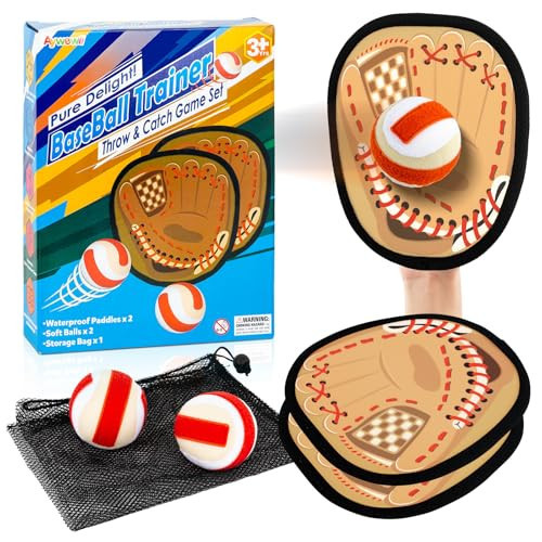 Aywewii Toss and Catch Ball Game Toddler Kids Beginner Baseball Training Glove Beach Pool Yard Outdoor Toys for 3 4 5 6 7 Year Old Boys Girls Toys Birthday Gifts Easter Basket Stuffers | Amazon (US)
