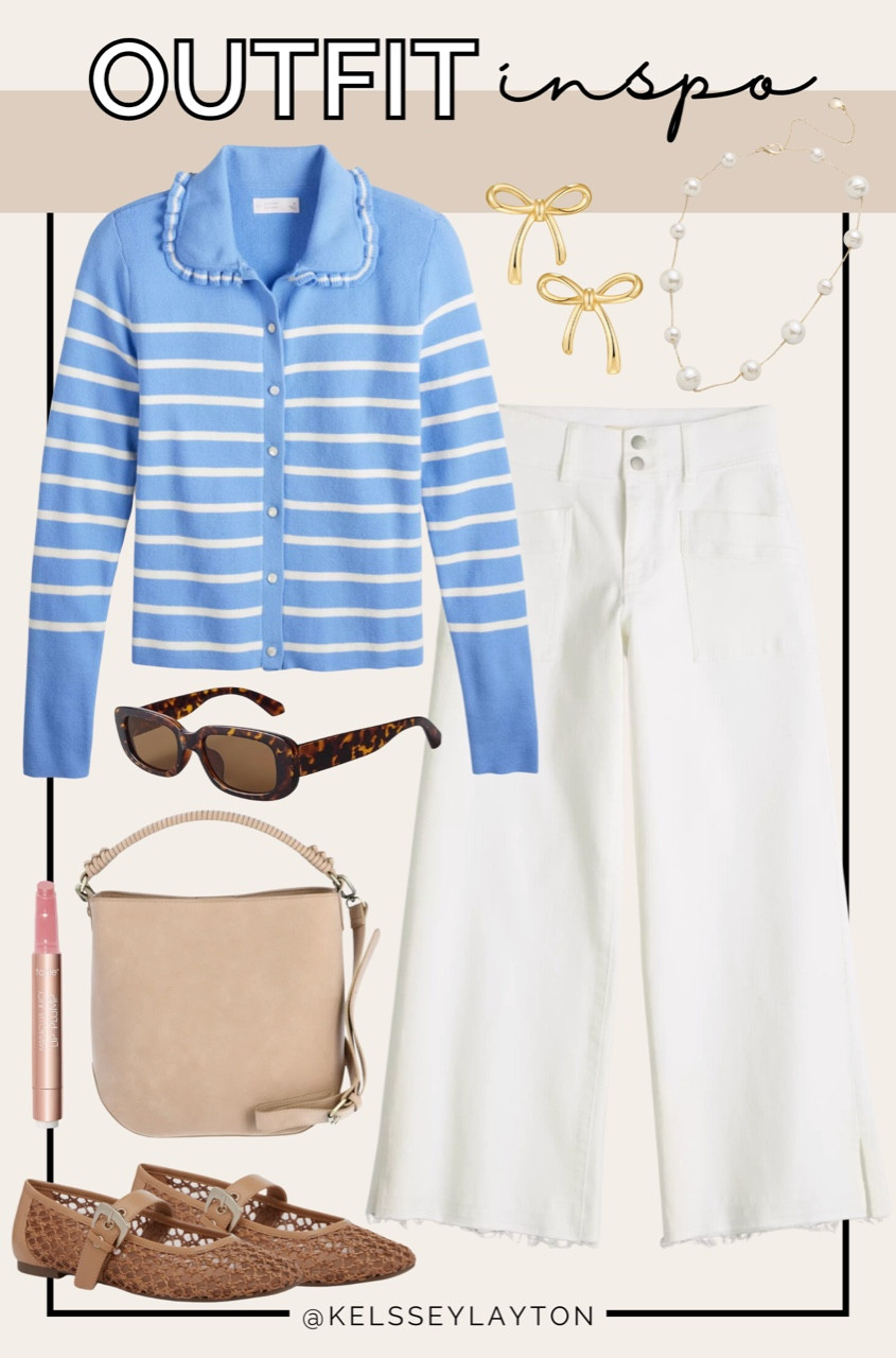 Outfit idea, kohls, Peter Pan collar, white jeans

#LTKSaleAlert #LTKFindsUnder50 #LTKWorkwear