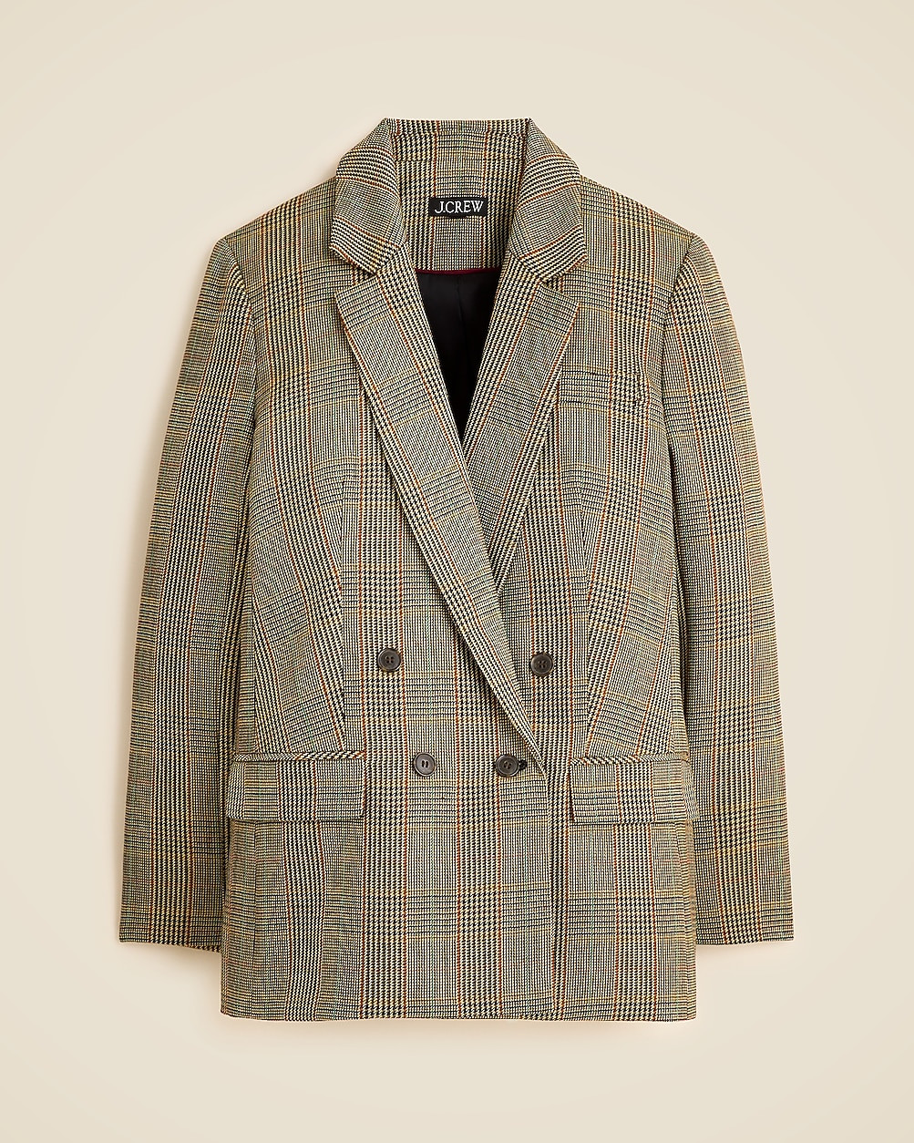 Double-breasted blazer in glen plaid wool | J. Crew US