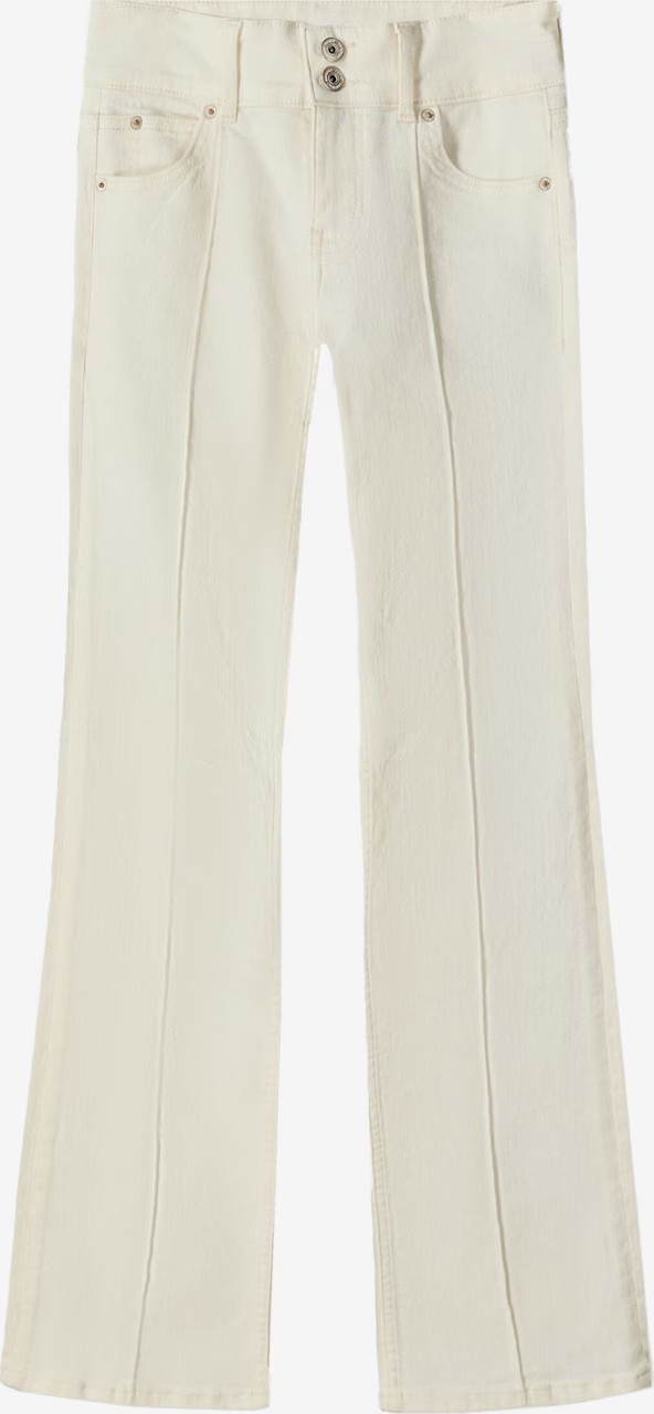 Bershka Bootcut Jeans in Ecru | ABOUT YOU | ABOUT YOU NL