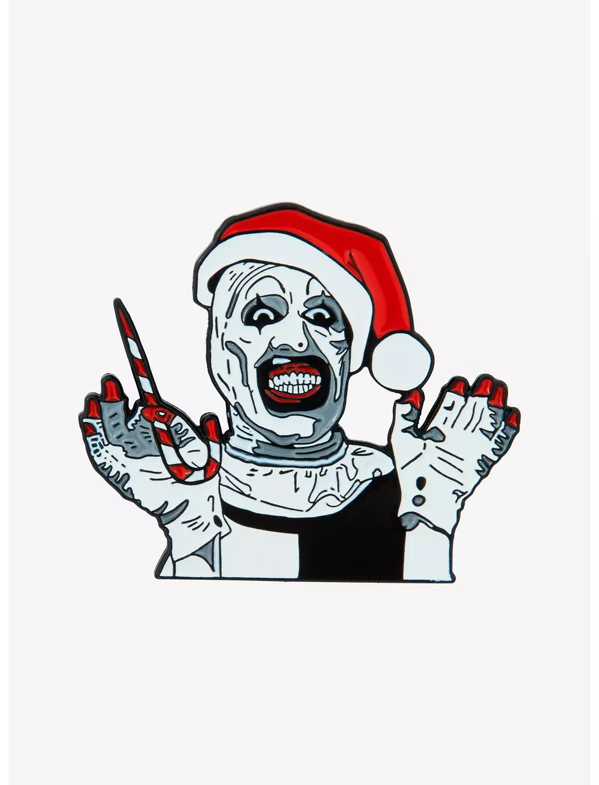 Terrifier Santa Art Enamel Pin | Hot Topic