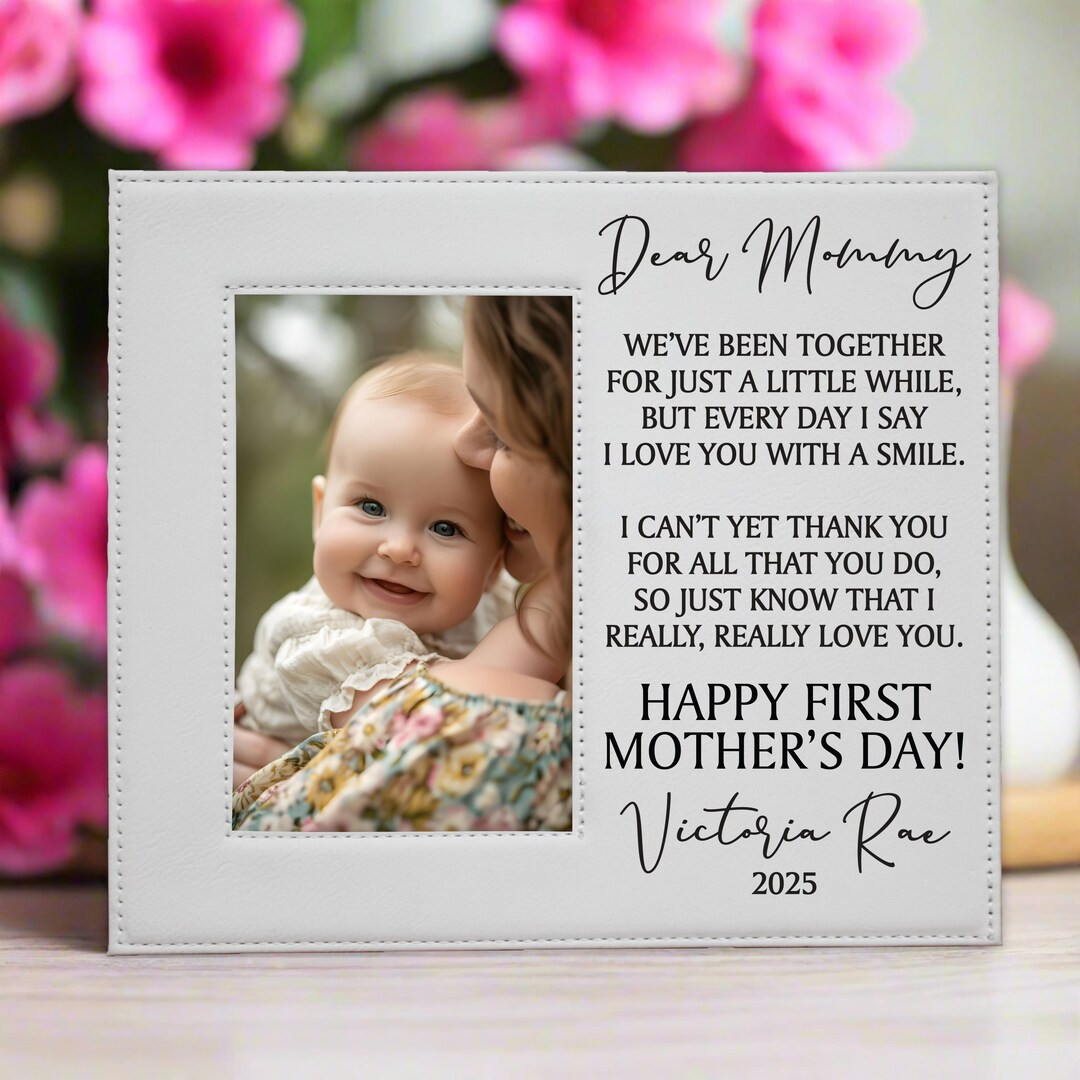 First Mother's Day Picture Frame | 1st Mother's Day Gift From Baby | Dear Mommy Poem Mothers Day ... | Etsy (US)