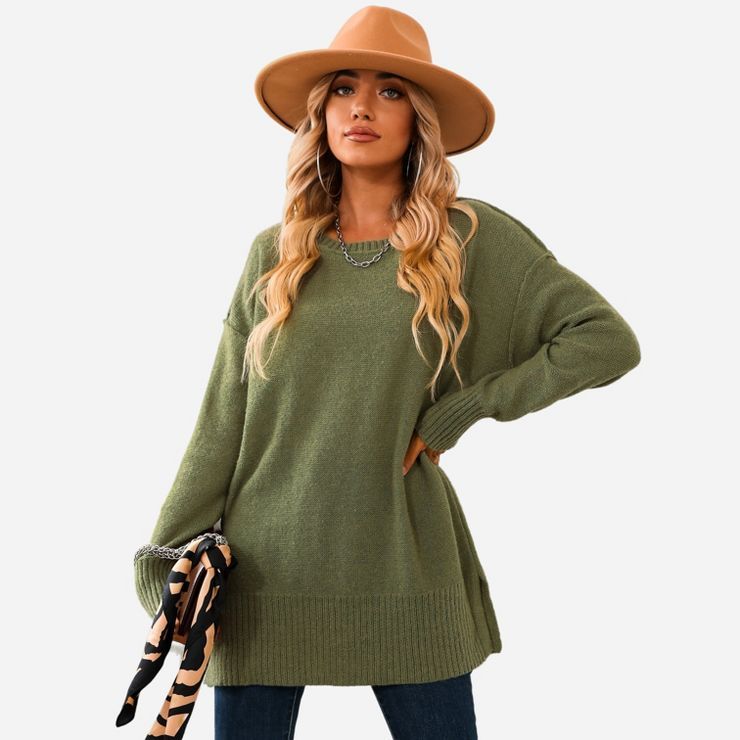 Women's Inverted-Seam Oversized Sweater - Cupshe | Target