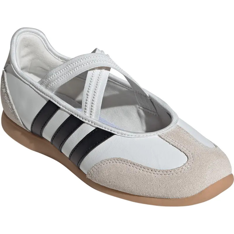 adidas Barreda Mary Jane Flat in Core White/Core Black/Gum 3 at Nordstrom Rack, Size 7 | Nordstrom Rack
