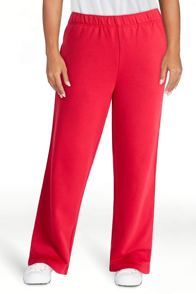 No Boundaries Wide-Leg Foldover Fleece Pants, 30'' Inseam, Women's | Walmart (US)