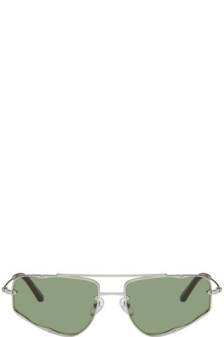 SSENSE Exclusive Silver 'The Speed' Sunglasses | SSENSE