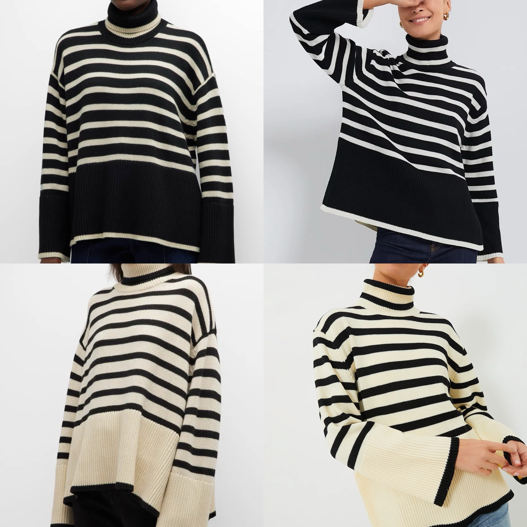 Toteme dupe for a fraction of the price! The two sweaters on the right are the dupes - and I like them more than the original!

Fall sweeter, fall fashion, fall outfit 

#LTKStyleTip #LTKSeasonal