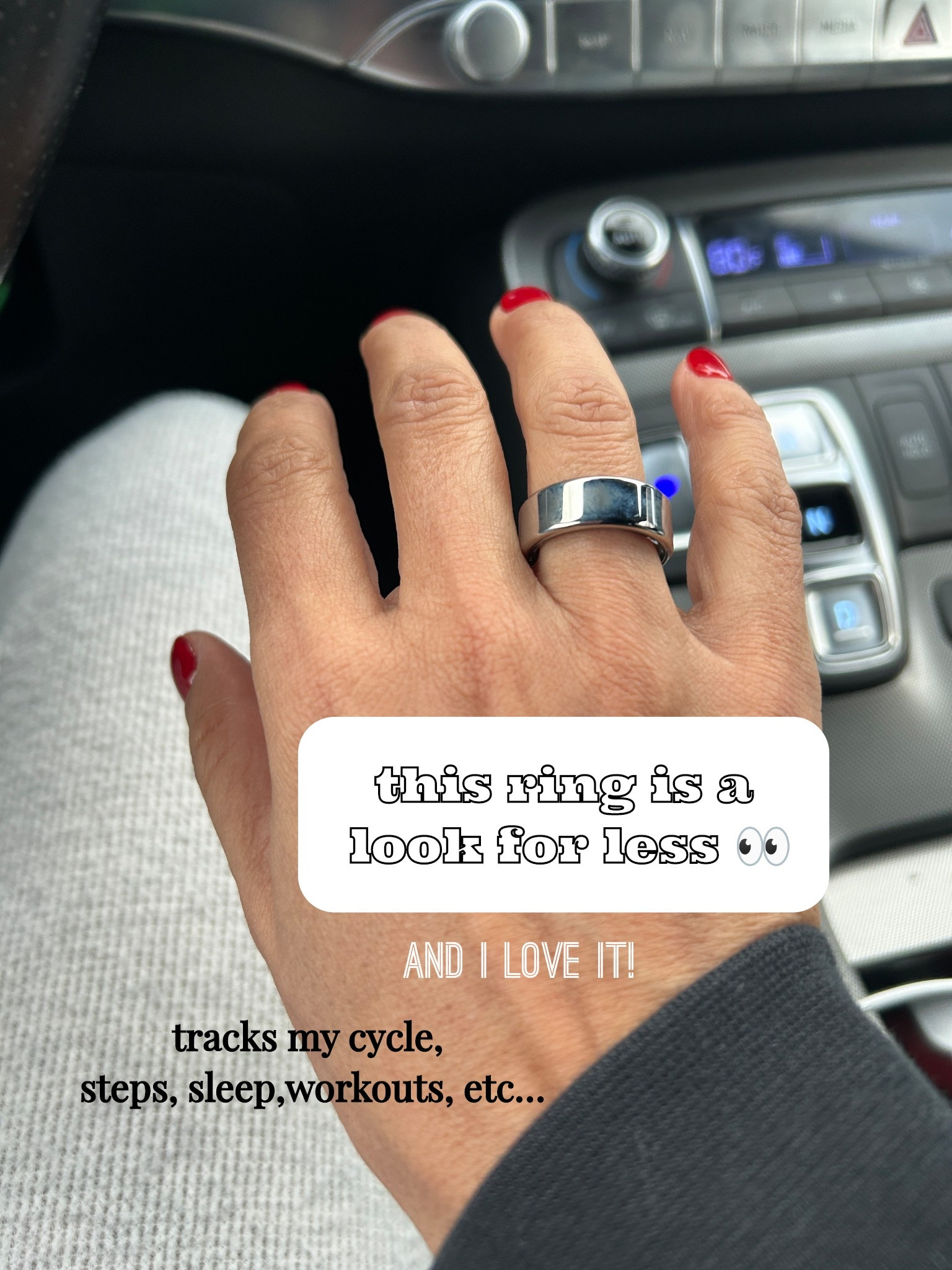 Another huge Amazon win!! 

I didn't want to spend $300+ on the popular ring because I wasn't sure if l'd like it being that I use my Apple Watch to track everything

And I LOVE this $35 Amazon option...does all the same things as the real $$$ deal!

#LTKOver40 #LTKfitnessgoals #LTKselfcare